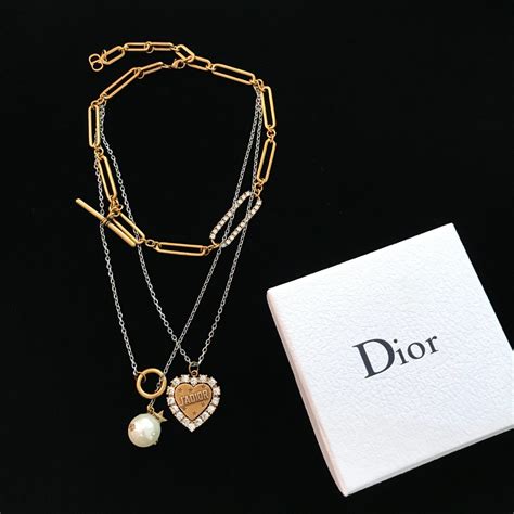 dior button necklace|Dior necklace fake.